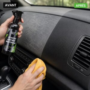 rénovateur plastique intérieur voiture – effet neuf sans traces
