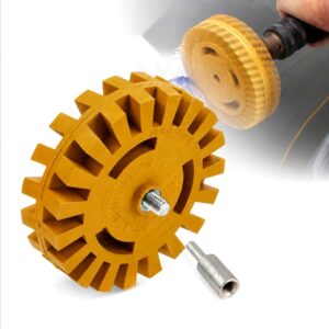 Disque gomme anti-colle AutOutilShop pour perceuse, retrait autocollants et résidus de colle
