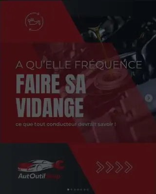 Faire sa vidange - publication Instagram AutOutilShop