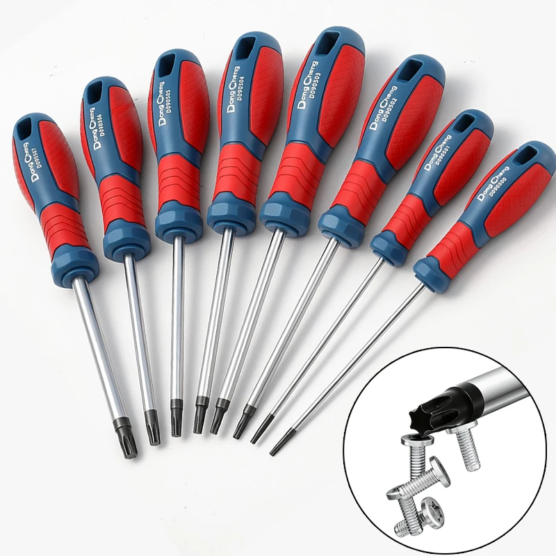 Jeu de 8 Tournevis Torx T8-T40 – AutOutilShop Jeu de 8 tournevis Torx T8 à T40 en acier chrome-vanadium avec poignée antidérapante