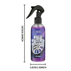 Flacon spray JOKJOK avec cotes : 16 cm de haut, 3,8 cm de large