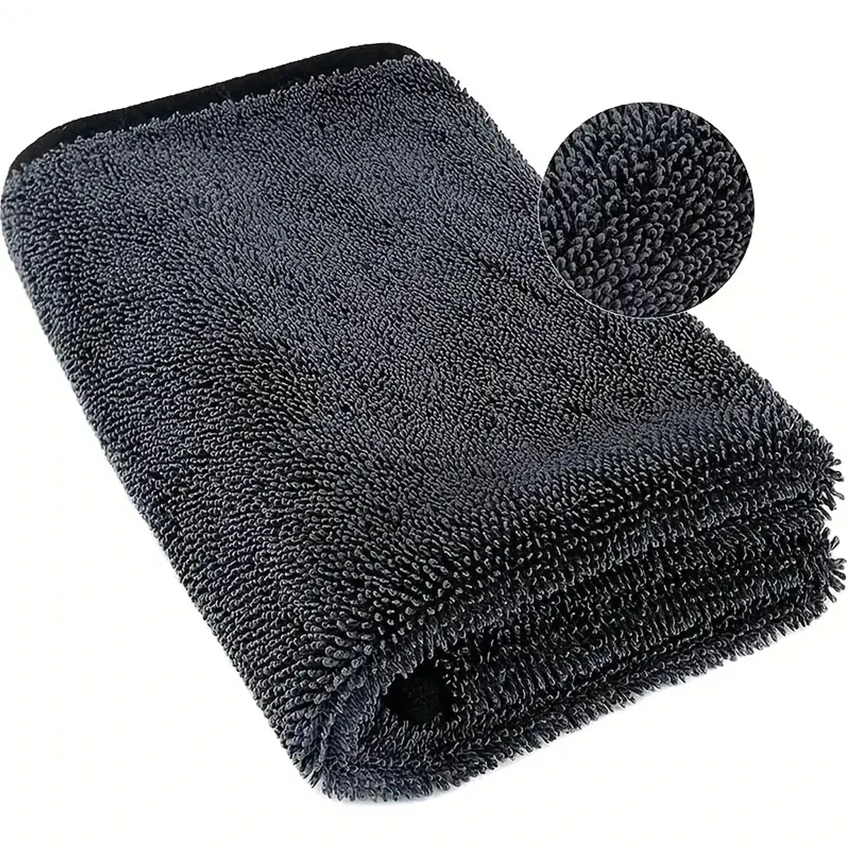 Serviette microfibre auto ultra absorbante – AutOutilShop Serviette microfibre auto ultra absorbante – texture épaisse en gros plan